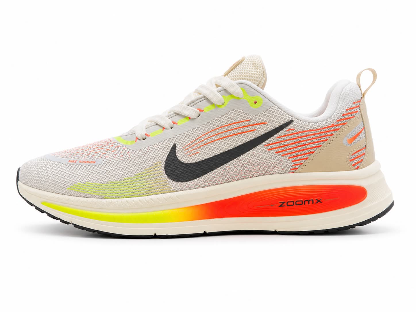 Nike Zoomx Branco Amarelo e Laranja
